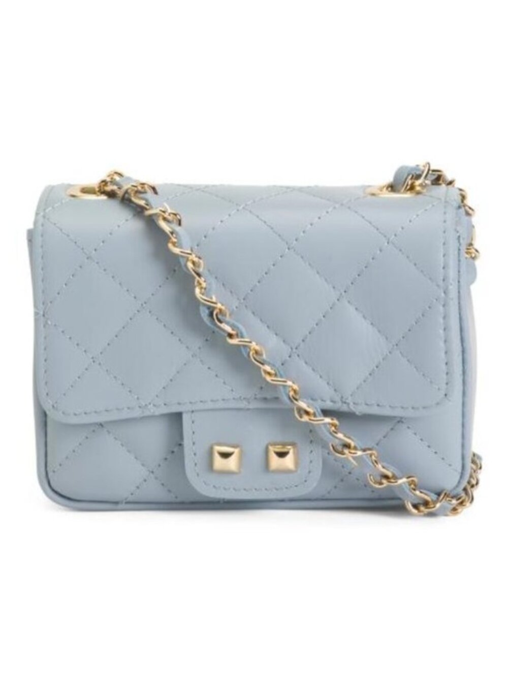 PERSAMAN NEW YORK Made In Italy Leather Quilted Crossbody